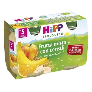 HIPP BIO HIPP BIO OMOGENEIZZATO FRUTTA MISTA CON CEREALI 2X125 G - Gruppofarmastore.it