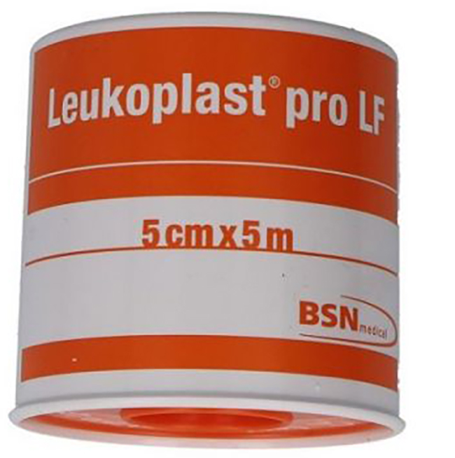 CEROTTO CHIRURGICO PER FISSAGGIO MEDICAZIONI LEUKOPLAST PRO LF SUPPORTO VISCOSA MASSA ADESIVA RESINA SINTETICA LANOLINA OSSIDO DI ZINCO CON LATTICE NATURALE 5X500CM - Gruppofarmastore.it