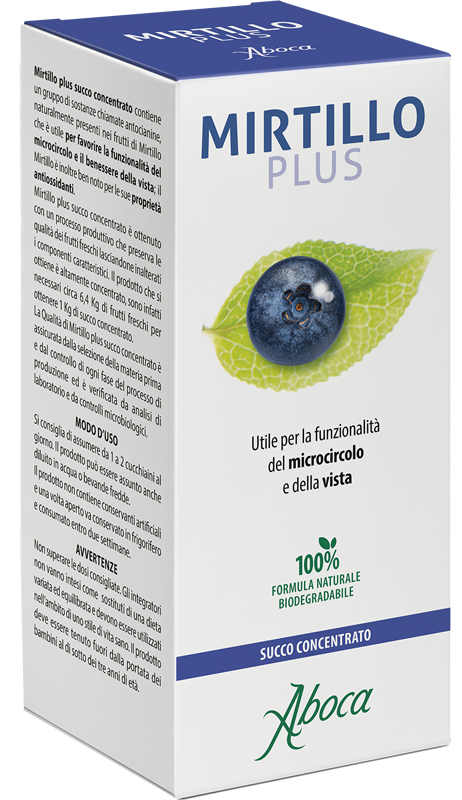 MIRTILLO PLUS SUCCO CONCENTRATO 100 ML - Gruppofarmastore.it