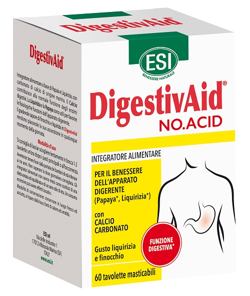 ESI DIGESTIVAID NO ACID 60 TAVOLETTE - Gruppofarmastore.it