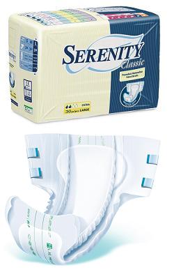 PANNOLONE PER INCONTINENZA SERENITY CLASSIC SUPER TAGLIA EXTRA LARGE 15 PEZZI - Gruppofarmastore.it