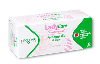 LADYCARE PROTEGGI SLIP IPOALLERGENICI RIPIEGATI 20 PEZZI PROFAR - Gruppofarmastore.it