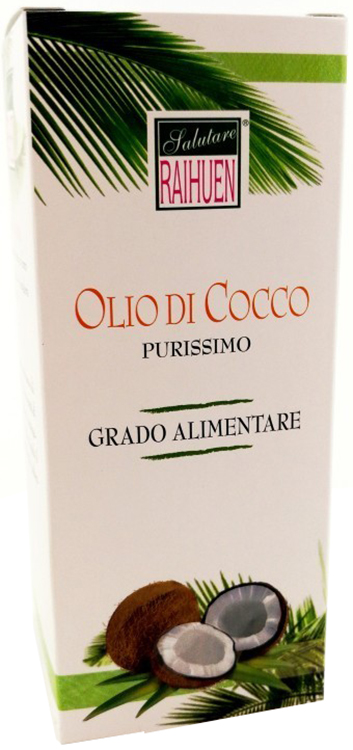 RAIHUEN OLIO COCCO PURO GRADO ALIMENTARE 1 LITRO - Gruppofarmastore.it