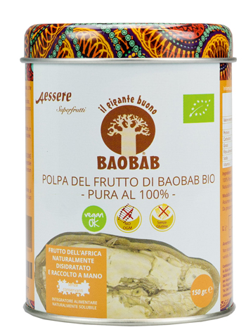 BAOBAB AESSERE POLPA BIO 150 G - Gruppofarmastore.it