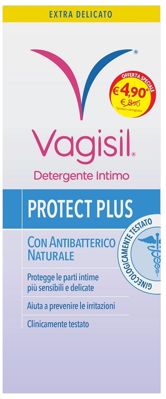 VAGISIL DETERGENTE INTIMO PROTECT PLUS 250 ML - Gruppofarmastore.it