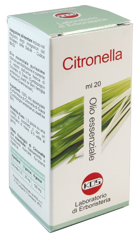 CITRONELLA OLIO ESSENZIALE 20 ML - Gruppofarmastore.it