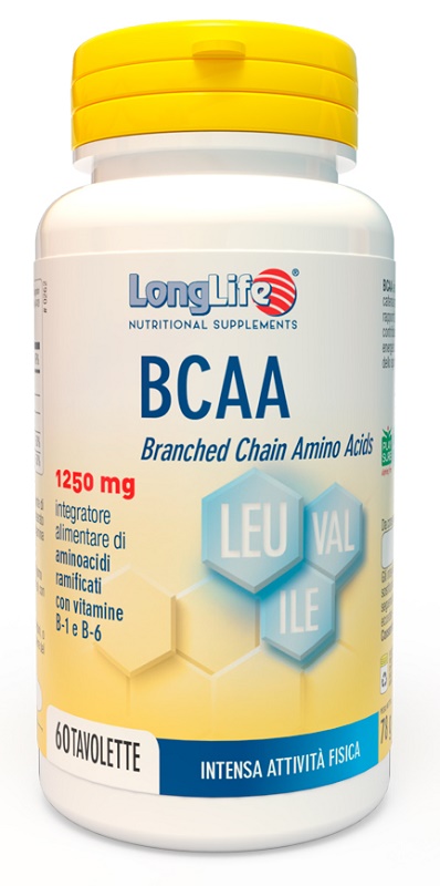 LONGLIFE BCAA 1250 MG 60 TAVOLETTE - Gruppofarmastore.it