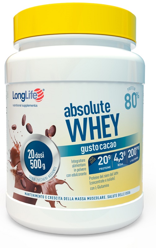 LONGLIFE ABSOLUTE WHEY CACAO - Gruppofarmastore.it