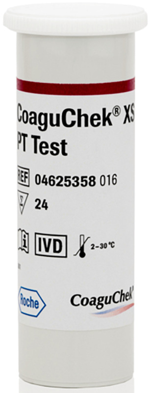STRISCE REATTIVE PER APPARECCHIO UTODIAGNOSTICO COAGUCHEK XS PT TEST 6 PEZZI - Gruppofarmastore.it