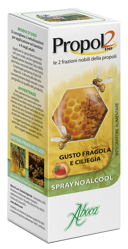 PROPOL2 EMF SPRAY NO ALCOOL FRAGOLA E CILIEGIA 30 ML - Gruppofarmastore.it