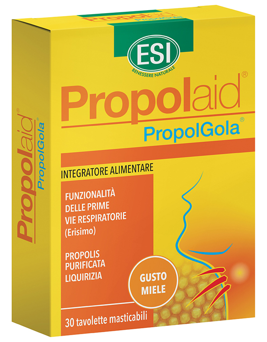 ESI PROPOLAID TAVOLETTE GOLA MIELE 30 TAVOLETTE - Gruppofarmastore.it