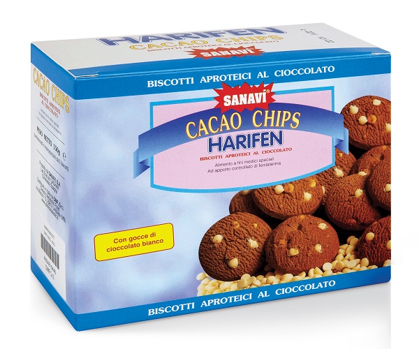 HARIFEN CHIPS CACAO BIANCO 150 G - Gruppofarmastore.it