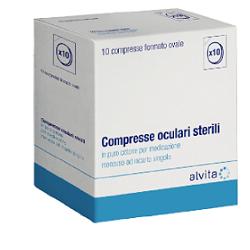 COMPRESSA OCULARE ALVITA STERILE 10 PEZZI - Gruppofarmastore.it