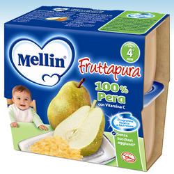 MELLIN FRUTTA PURA PERA 100 G 4 PEZZI - Gruppofarmastore.it