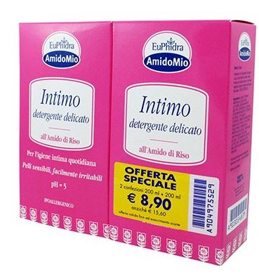 EUPHIDRA SCHIUMA INTIMA DETERGENTE 200 + 200 ML - Gruppofarmastore.it