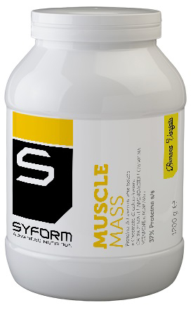 MUSCLE MASS BANANA/VANIGLIA 1200 G - Gruppofarmastore.it