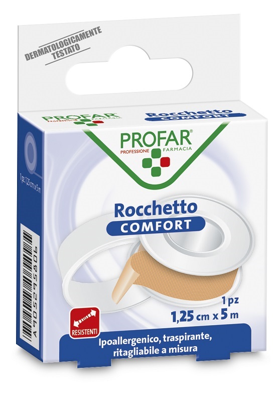 CEROTTO ROCCHETTO IN TELA COMFORT CM 1,25X5 M PROFAR - Gruppofarmastore.it