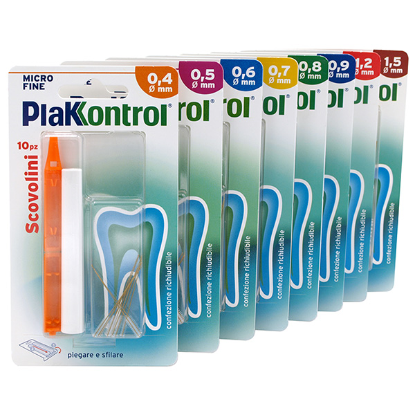 PLAKKONTROL MINIGRIP SCOVOLINO 0,8 MM 10 PEZZI - Gruppofarmastore.it