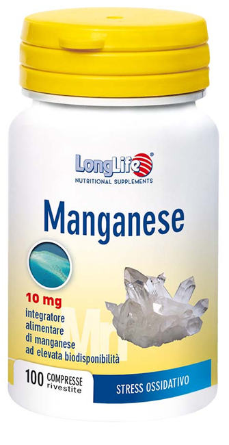 LONGLIFE MANGANESE 10 MG 100 COMPRESSE - Gruppofarmastore.it