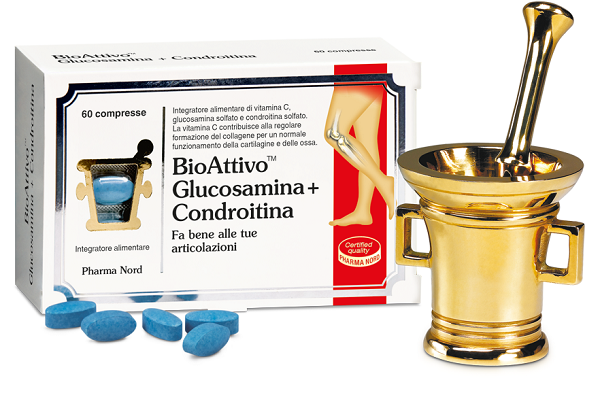 BIOATTIVO GLUCOSAMINA + CONDROITINA 60 COMPRESSE - Gruppofarmastore.it