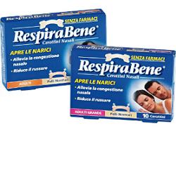 CEROTTO NASALE CLASSICO ADULTI RESPIRA BENE 10 PEZZI - Gruppofarmastore.it