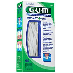 GUM IMPLANT + FLOSS FILO INTERDENTALE 50 PEZZI - Gruppofarmastore.it