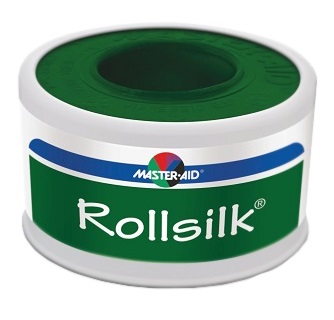 CEROTTO IN ROCCHETTO MASTER-AID ROLLSILK TESSUTO BIANCO IPOALLERGENICO 5X2,50 - Gruppofarmastore.it