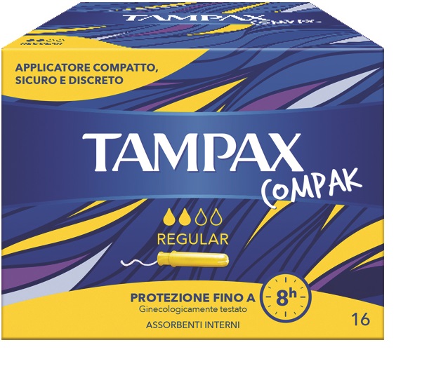 TAMPAX COMPAK REGULAR 16 PEZZI - Gruppofarmastore.it