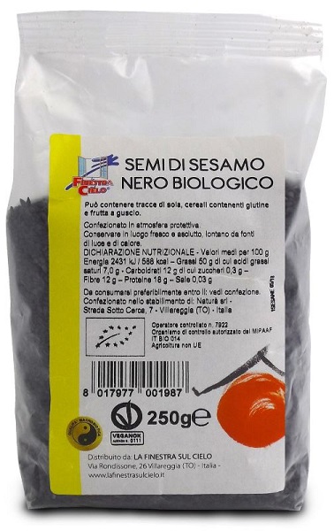 SESAMO NERO 250 G - Gruppofarmastore.it
