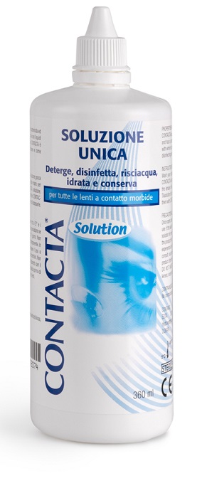 SOLUZIONE UNICA ISOTONICA PER LENTI A CONTATTO CONTACTA DA 360 ML - Gruppofarmastore.it