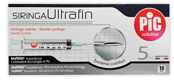 SIRINGA PIC ULTRAFINE 5 ML AGO 14 10 PEZZI - Gruppofarmastore.it