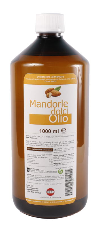 MANDORLE DOLCI OLIO 1000 ML - Gruppofarmastore.it