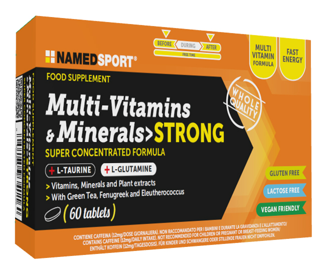 MULTI-VITAMINS&MINERALS STRONG 60 COMPRESSE - Gruppofarmastore.it