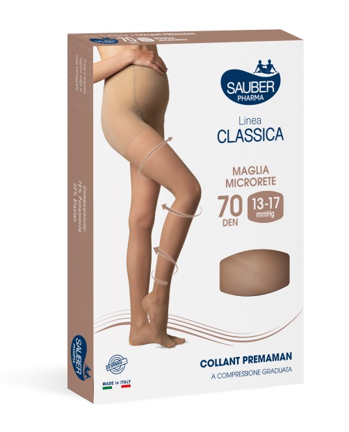 SAUBER COLLANT PREMAMAN 140 DENARI MAGLIA MICRORETE NEUTRO BEIGE 5 LINEA CLASSICA - Gruppofarmastore.it