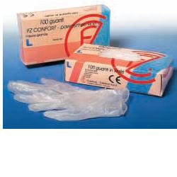 GUANTO IN VINILE CONFORT MISURA LARGE ANTIADERENTE BIOCOMPATIBILE UTILIZZABILE ANCHE A CONTATTO CON SOSTANZE ALIMENTARI 100 PEZZI - Gruppofarmastore.it