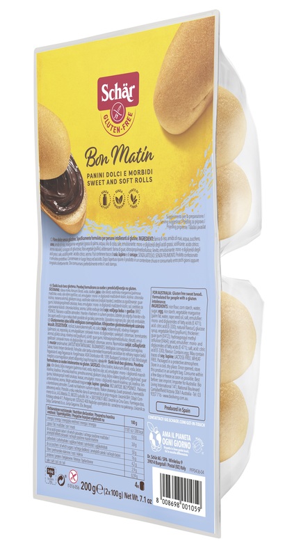 SCHAR BON MATIN PANINI DOLCI E MORBIDI SENZA LATTOSIO 2 PEZZI DA 100 G - Gruppofarmastore.it