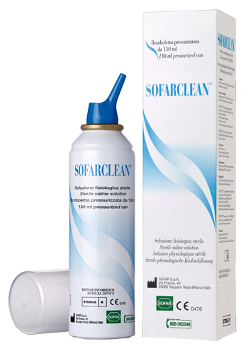 SOLUZIONE FISIOLOGICA SOFARCLEAN 150ML IN BOMBOLETTA PRESSURIZZATA - Gruppofarmastore.it