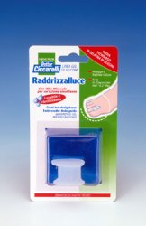 RADDRIZZA ALLUCE IN GEL DI SILICONE BIANCO SEMITRASPARENTE SAGOMATA PER PROTEGGERE E RIALLINEARE L'ALLUCE EVITANDO LO SFREGAMENTO FRA IL PRIMO E IL SECONDO DITO IGIENEPIEDE 1 PEZZO - Gruppofarmastore.it