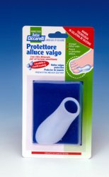 PROTETTORE ALLUCE VALGO REALIZZATO IN GEL DI SILICONE BIANCOSEMITRASPARENTE SAGOMATO PER AVVOLGERE LA PARTE DOLENTE E SENSIBILE DELL'ALLUCE IGIENEPIEDE 1 PEZZO - Gruppofarmastore.it