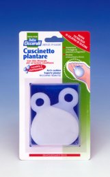 CUSCINETTO PLANTARE REALIZZATO IN GEL DI SILICONE BIANCO SEMITRASPARENTE SAGOMATO PER AMMORTIZZARE E PROTEGGERE PRESSIONE E SFREGAMENTI SOTTO LA PIANTA DEI PIEDI 2 PEZZI - Gruppofarmastore.it