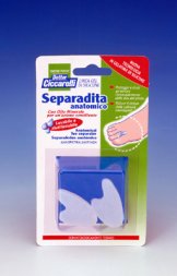 SEPARADITA ANATOMICO PER PIEDE REALIZZATO IN GEL DI SILICONE BIANCO SEMITRASPARENTE SAGOMATO IGIENEPIEDE 2 PEZZI - Gruppofarmastore.it