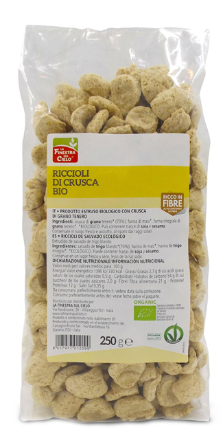 FSC BIOFIBRE+ RICCIOLI DI CRUSCA BIO AD ALTO CONTENUTO DI FIBRA 250 G - Gruppofarmastore.it