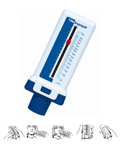 MISURATORE DI PICCO DI FLUSSO ESPIRATORIO. CONSENTE DI SORVEGLIARE EVENTUALI VARIAZIONI DEL FLUSSO FORNENDO INFORMAZIONI SULL'ANDAMENTO DELLA MALATTIA E SULL'EFFICACIA DEI FARMACI - Gruppofarmastore.it