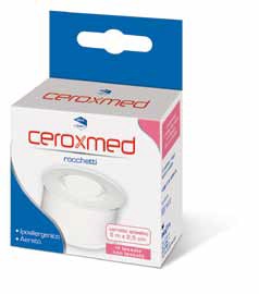 CEROTTO ADESIVO IN ROCCHETTO CEROXMED IN TESSUTO NON TESSUTO AERATO IPOALLERGENICO BIANCO 500X2,5 CM 1 PEZZO - Gruppofarmastore.it