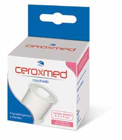 CEROTTO ADESIVO IN ROCCHETTO CEROXMED IN TESSUTO NON TESSUTO AERATO IPOALLERGENICO BIANCO 500X5 CM 1 PEZZO - Gruppofarmastore.it