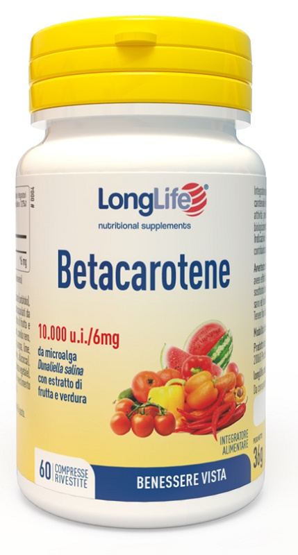 LONGLIFE BETACAROTENE 60 COMPRESSE - Gruppofarmastore.it