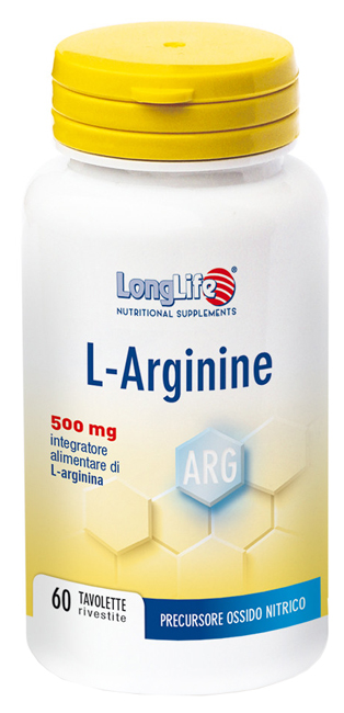 LONGLIFE L-ARGININE 60 TAVOLETTE RIVESTITE DA 900 MG - Gruppofarmastore.it