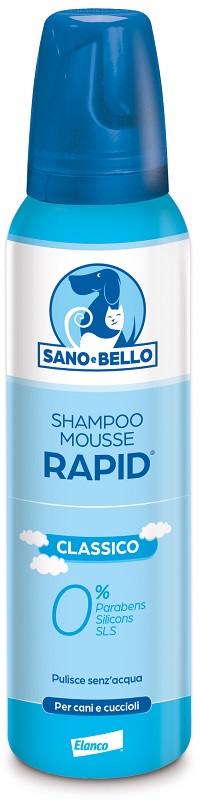 SANO E BELLO SHAMPOO MOUSSE RAPID CLASSICO FLACONE 300 ML PER LAVAGGIO SENZ'ACQUA - Gruppofarmastore.it