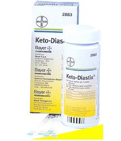 STRISCE MISURAZIONE GLICOSURIA E CHETONURIA KETODIASTIX 50 PEZZI - Gruppofarmastore.it