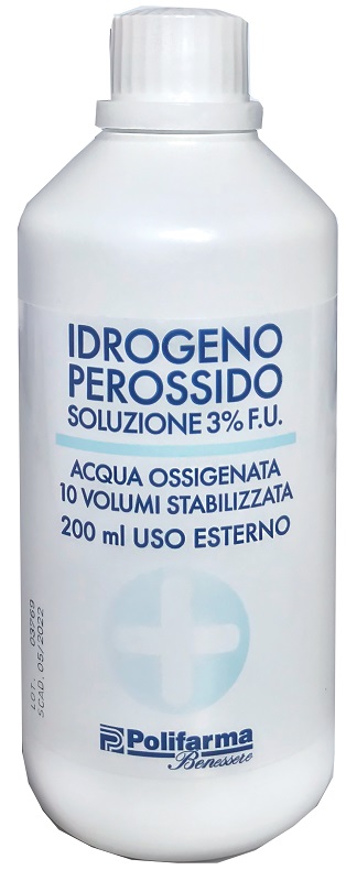 PEROSSIDO IDROGENO 3% 200 ML ACQUA OSSIGENATA 10 VOLUMI STABILIZZATA - Gruppofarmastore.it